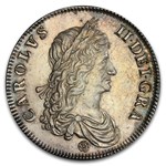 1662 Great Britain Silver Crown Charles I MS-61 PCGS