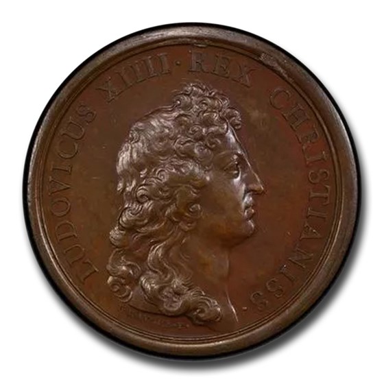 1663 France Flourishing Medal Louis XIV MS-62 PCGS (Brown) 1663 France Flourishing Medal Louis XIV MS-62 PCGS (Brown)