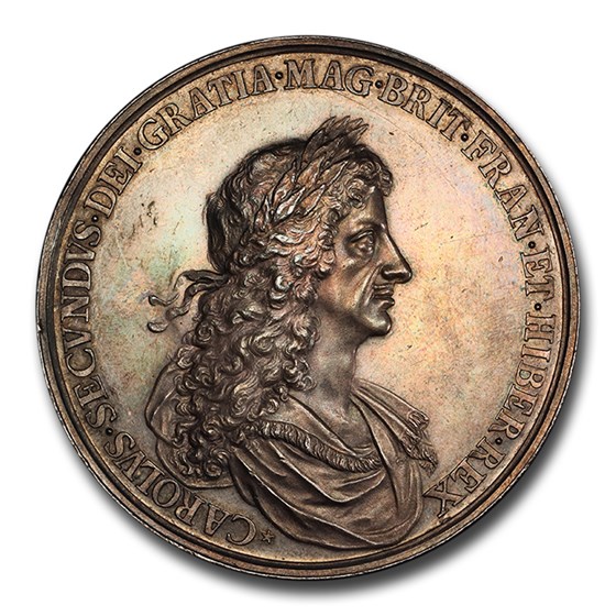 1667 Great Britain Silver Medal Charles II MS-62 PCGS 1667 Great Britain Silver Medal Charles II MS-62 PCGS
