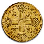 1672-A France Gold Louis d'Or Louis XIV MS-63 NGC