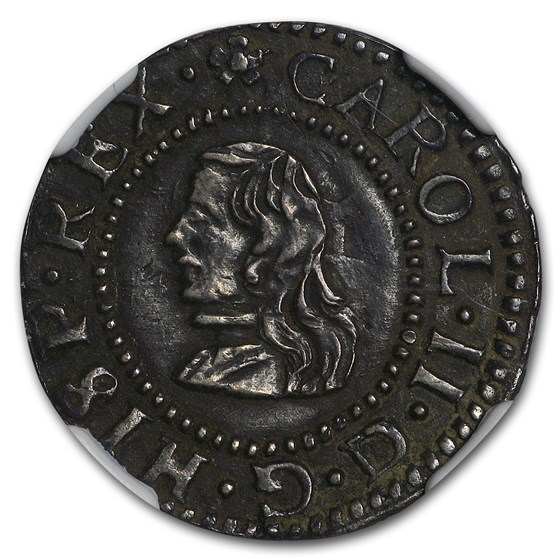 1674 Spain Silver Croat Charles II AU-58 NGC 1674 Spain Silver Croat Charles II AU-58 NGC
