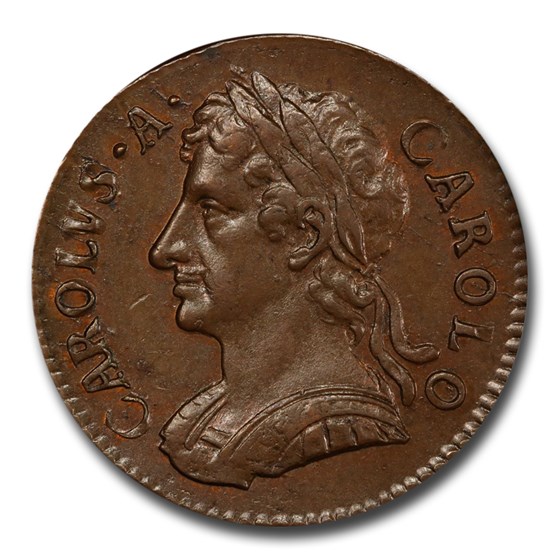1675 Great Britain Farthing Charles II MS-64 PCGS (Brown) 1675 Great Britain Farthing Charles II MS-64 PCGS (Brown)