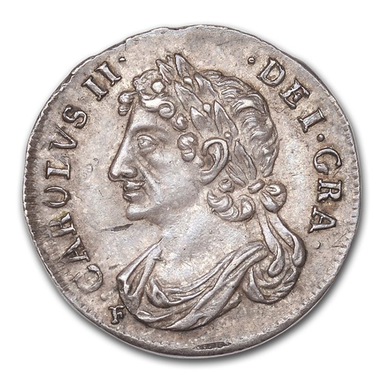 1681 Great Britain Silver 1/4 Merk Charles II MS-62 NGC 1681 Great Britain Silver 1/4 Merk Charles II MS-62 NGC