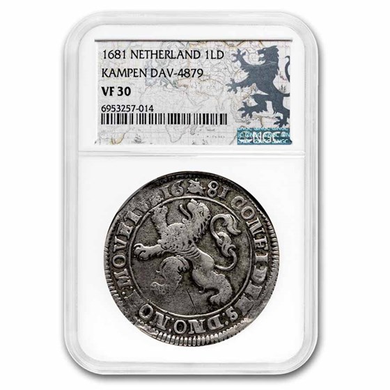 1681 Netherlands Silver Lion Daalder VF-30 NGC 1681 Netherlands Silver Lion Daalder VF-30 NGC