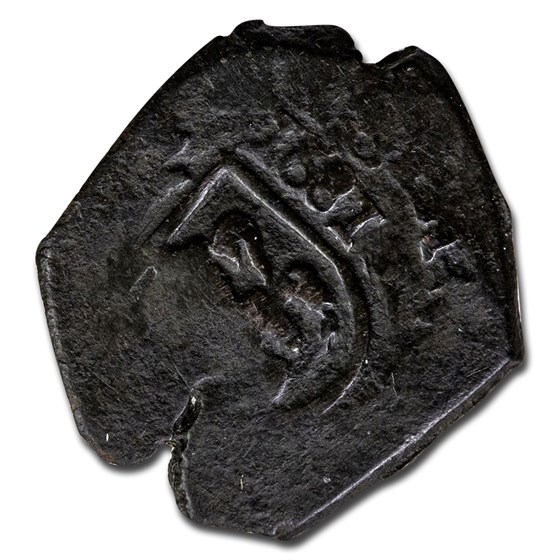 1681 Spain Hammered Bronze 8 Maravedis AU 1681 Spain Hammered Bronze 8 Maravedis AU