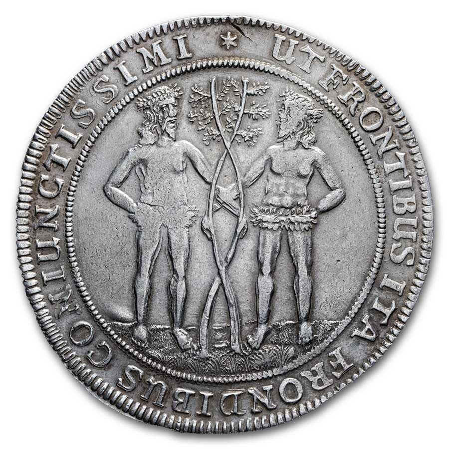 1691 RB German States Brunswick Wolfenbuttel Silver Thaler AU