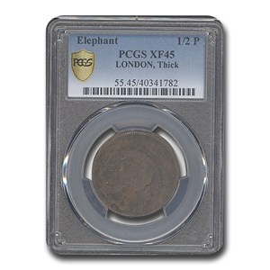 Buy 1694 London Elephant Token 1/2 Penny XF-45 PCGS | APMEX
