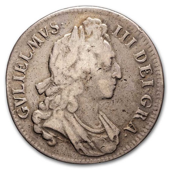 1695 England Silver Crown William III VF 1695 England Silver Crown William III VF