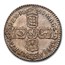 1696 Great Britain Silver Sixpence William III AU-58 NGC
