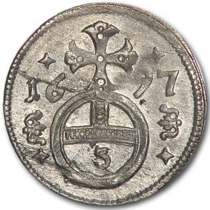 1697 Austria 3 Pfennig AU 1697 Austria 3 Pfennig AU