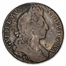 1697 Great Britain Silver Half Crown William III Fine
