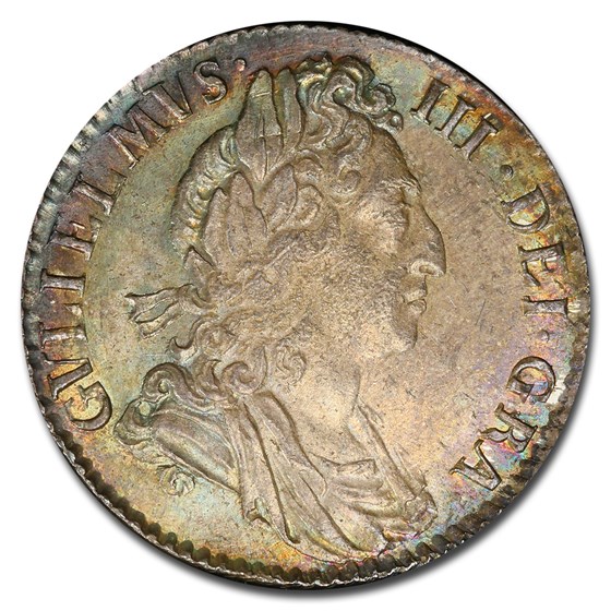 1697 Great Britain Silver Sixpence William III MS-65 PCGS 1697 Great Britain Silver Sixpence William III MS-65 PCGS