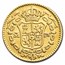 1700-1870 Spain Gold 1/2 Escudo Avg Circ (Random)
