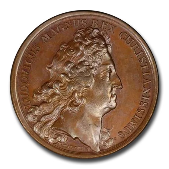 1700 France Commerce Medal Louis XIV MS-62 PCGS (Brown) 1700 France Commerce Medal Louis XIV MS-62 PCGS (Brown)