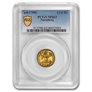 (1700) Germany Gold 1/4 Ducat MS-62 PCGS (Nurnburg)