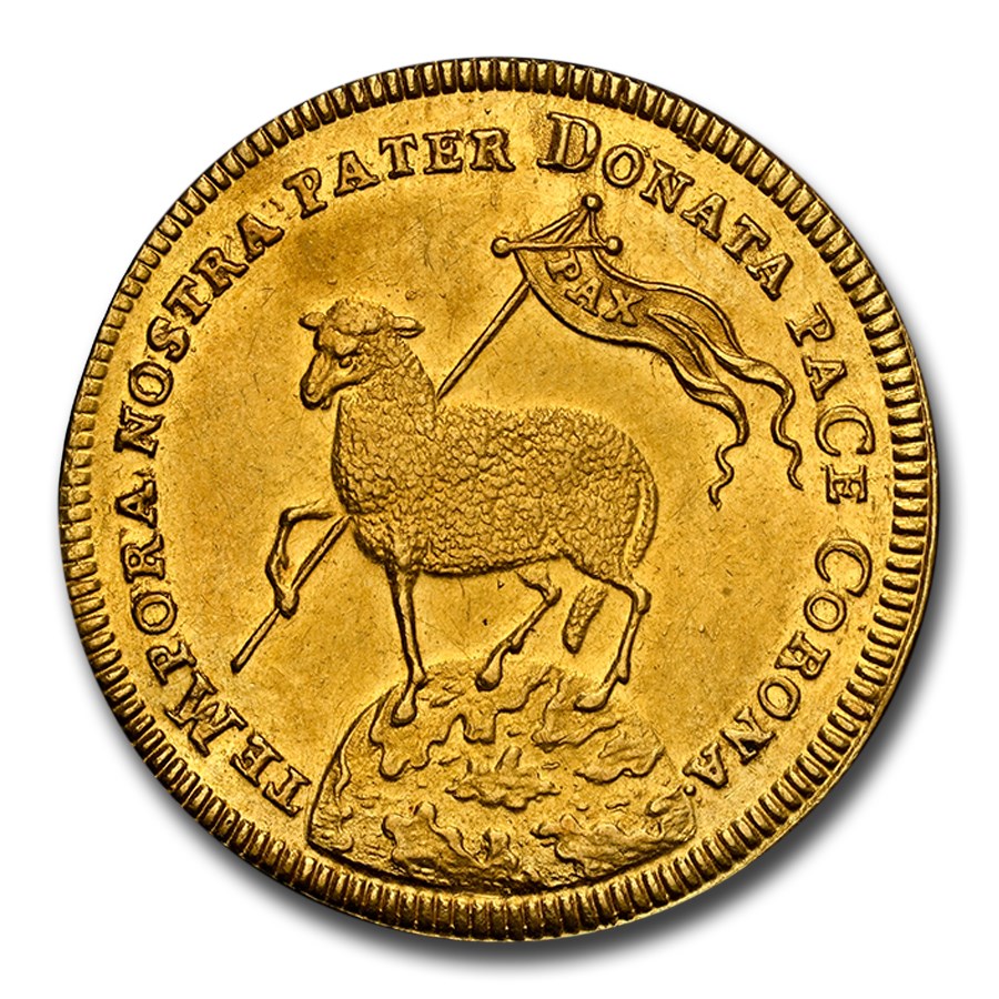 1700 Germany Gold 2 Ducat AU-58 NGC (Nurnberg)