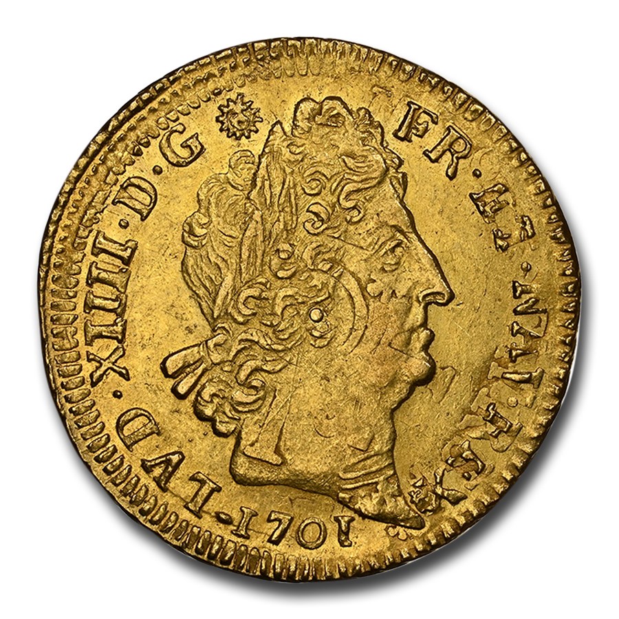 Buy 1701-B France Gold Louis d'Or Louis XIV AU-58 NGC | APMEX