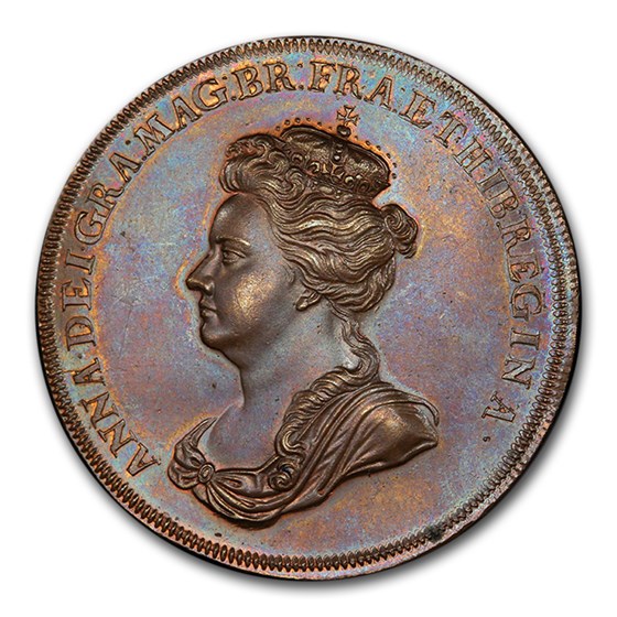 1702 Great Britain Medal Battle of Vigo Bay MS-66 PCGS (Brown) 1702 Great Britain Medal Battle of Vigo Bay MS-66 PCGS (Brown)
