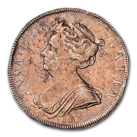 1703 Great Britain Silver Half Crown Anne AU-53 NGC 1703 Great Britain Silver Half Crown Anne AU-53 NGC