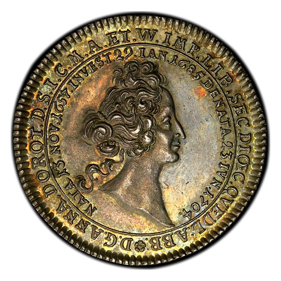 1704 Germany Silver 1/4 Thaler MS-64 PCGS (Quedlinburg)
