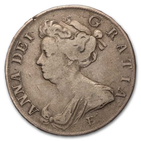 1707-E Great Britain Silver Halfcrown Anne Fine 1707-E Great Britain Silver Halfcrown Anne Fine