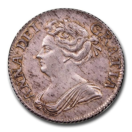 1709 Great Britain AR Shilling Queen Anne MS-61 NGC 1709 Great Britain AR Shilling Queen Anne MS-61 NGC