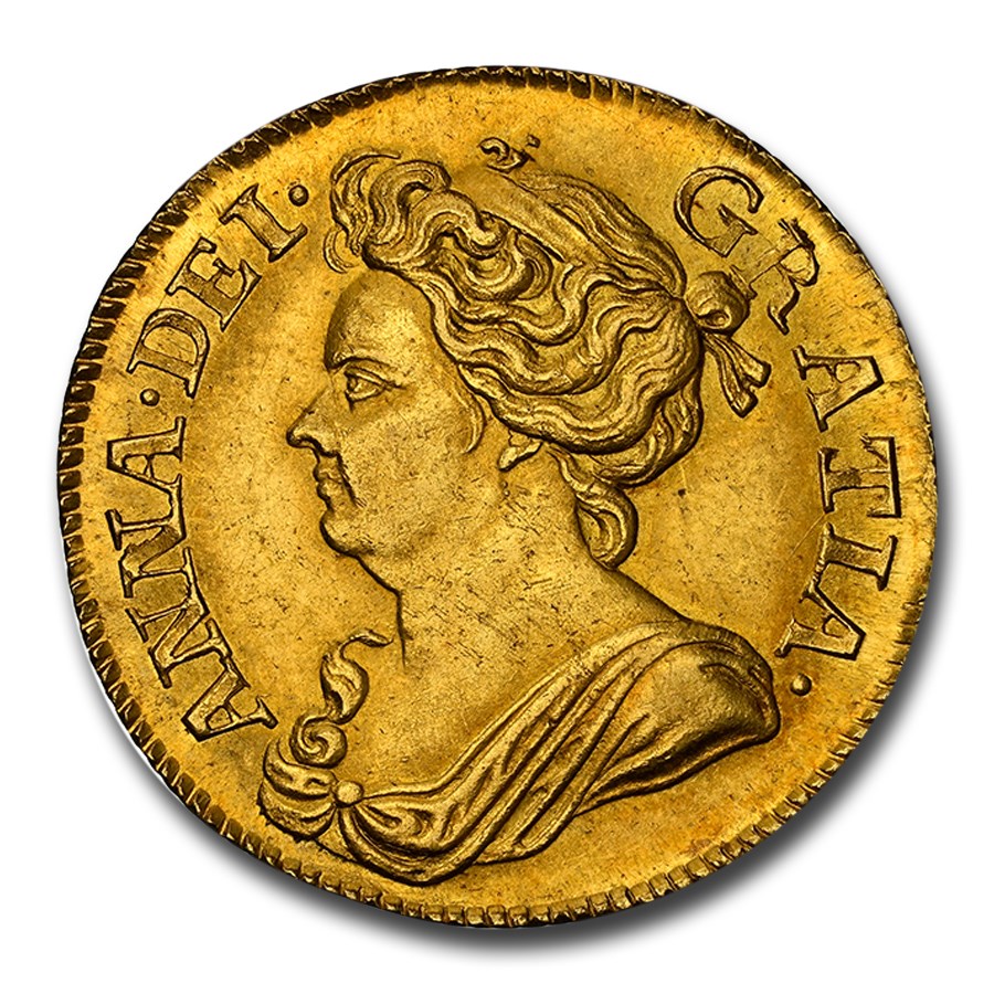 1713 Great Britain Gold Guinea Queen Anne MS-63 NGC