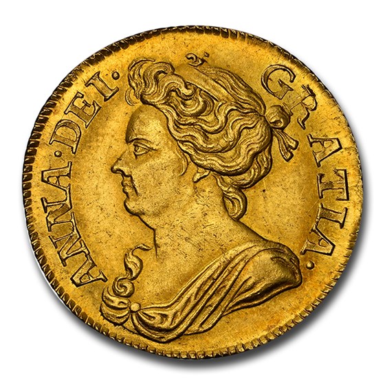 1713 Great Britain Gold Guinea Queen Anne MS-63 NGC 1713 Great Britain Gold Guinea Queen Anne MS-63 NGC