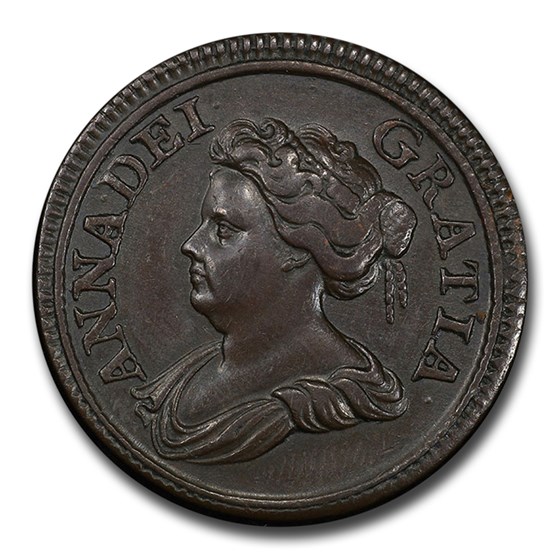 1714 Great Britain Copper Farthing Pattern SP-58 PCGS 1714 Great Britain Copper Farthing Pattern SP-58 PCGS