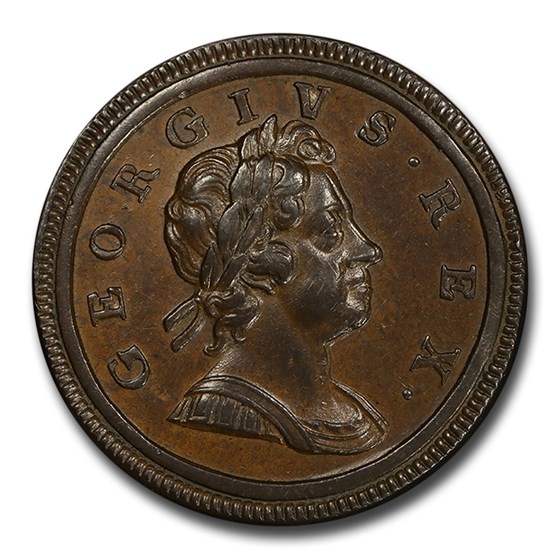 1717 Great Britain Half Penny George I PR-62 PCGS (Brown) 1717 Great Britain Half Penny George I PR-62 PCGS (Brown)