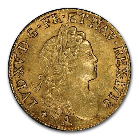 1718-A France Gold Louis D'or MS-62 PCGS 1718-A France Gold Louis D'or MS-62 PCGS