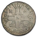 1720-N France Silver 1/3 Ecu Louis XV MS-62 PCGS