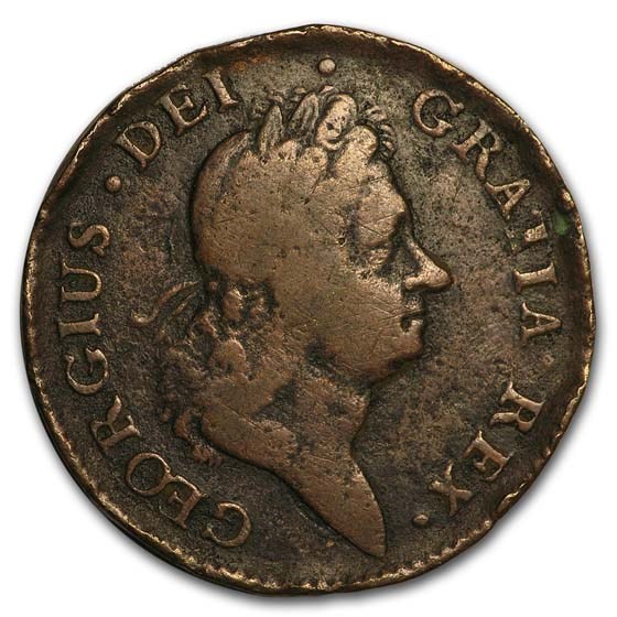 Buy 1722 Wood's Hibernia Half Penny VF APMEX