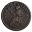 1723 Hibernia Half Penny VF