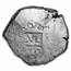 1726-1759 Spanish Empire Silver 8 Reales Cob VF/XF
