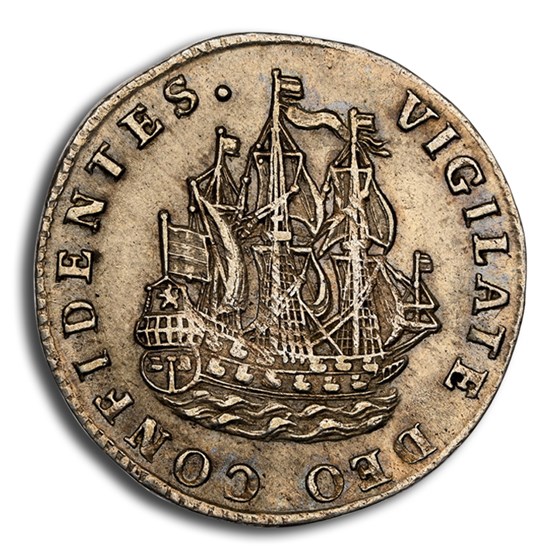 1727 Netherlands Silver 6 Stuivers MS-63 NGC (Holland) 1727 Netherlands Silver 6 Stuivers MS-63 NGC (Holland)
