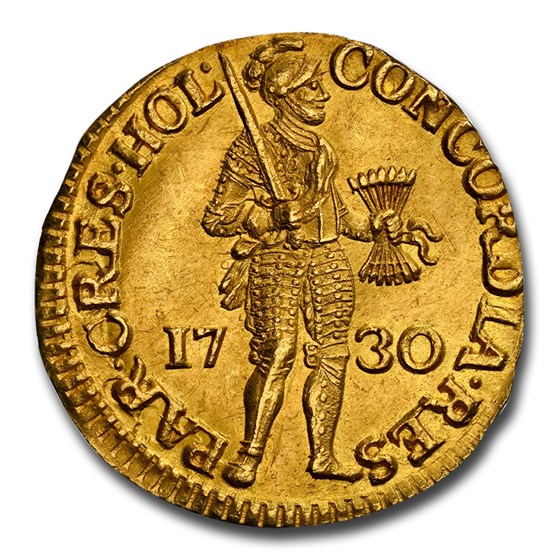 1730 Netherlands Gold Ducat MS-62 NGC (Holland) 1730 Netherlands Gold Ducat MS-62 NGC (Holland)