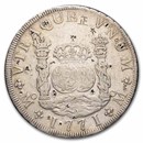 1732-1771 Mexico Silver 8 Reales "Pillar Dollar" Chopmarked