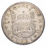 1732-1771 Mexico Silver 8 Reales "Pillar Dollar" Chopmarked