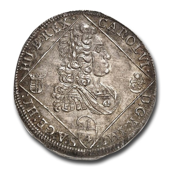1732 Hungary Silver 1/4 Thaler Karl VI MS-64 NGC 1732 Hungary Silver 1/4 Thaler Karl VI MS-64 NGC