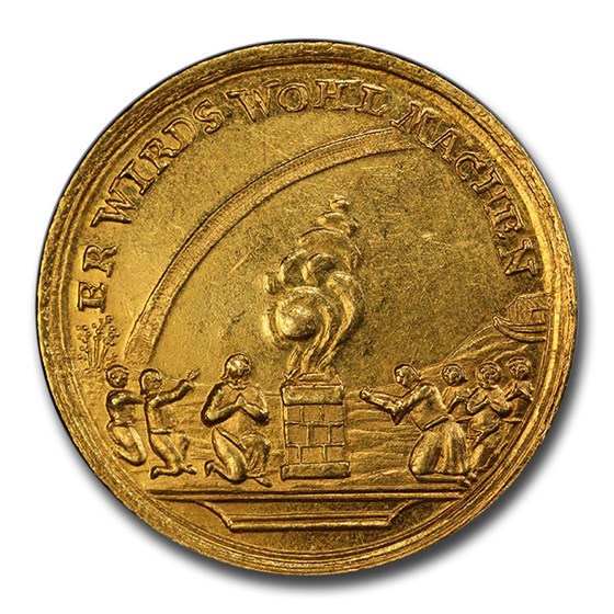 1736 Germany Nurnberg Gold Ducat Medal MS-61 PCGS