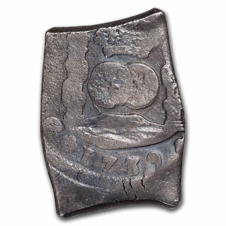 1739 Mexico Silver 8 Reales Phillip V (Reijgersdaal Shipwreck)