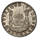 1741-Mo MF Mexico Silver 8 Reales Pillar Dollar MS-63 NGC