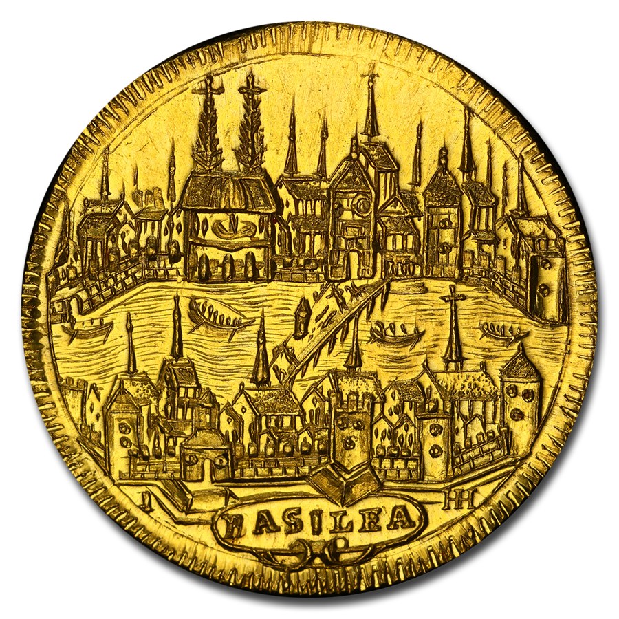 1743 Switzerland Gold 2 Ducats MS-63 NGC