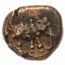 (1745-1780) Mysore Bronze Elephant Kasu Average Circulation
