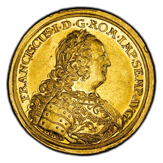 1745 Germany Gold 2 Ducat Francis I AU-58 PCGS (Regensburg)