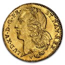 1747-BB France Gold 2 Louis d'Or Louis XV MS-63 NGC