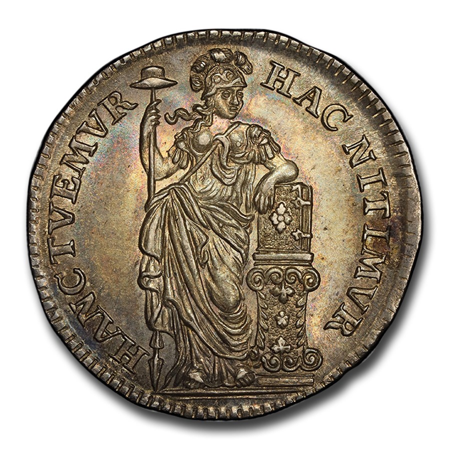 1749 Netherlands Silver 10 Stuivers MS-63 PCGS