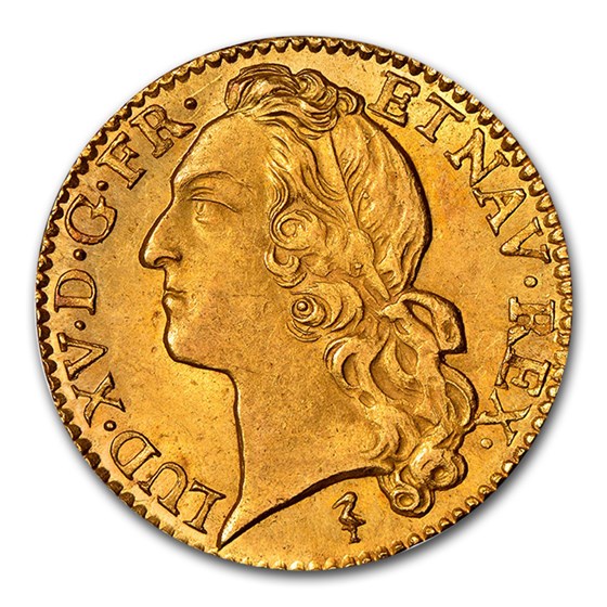 1749-W France Gold Louis D'or MS-64 NGC 1749-W France Gold Louis D'or MS-64 NGC