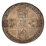 1750 Great Britain Silver 1/2 Crown George II MS-63 NGC